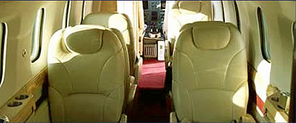 Innenansicht der Gulfstream G100 Private Jet