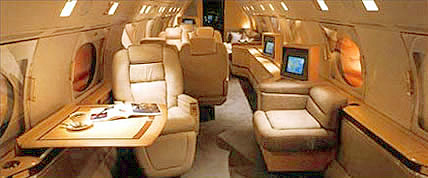 Innenansicht der Gulfstream V / V G-Private Jet